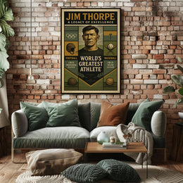 Jim Thorpe Legacy of Excellence Poster PosterGoat