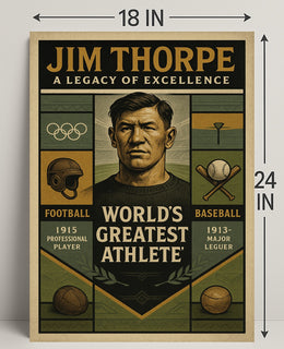 Jim Thorpe Legacy of Excellence Poster PosterGoat