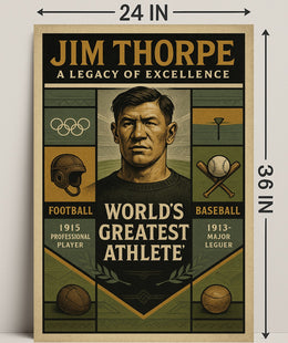 Jim Thorpe Legacy of Excellence Poster PosterGoat
