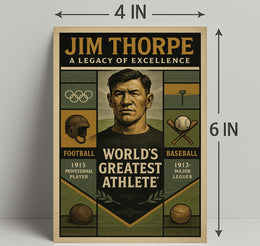 Jim Thorpe Legacy of Excellence Poster PosterGoat