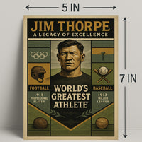 Jim Thorpe Legacy of Excellence Poster PosterGoat