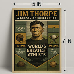 Jim Thorpe Legacy of Excellence Poster PosterGoat