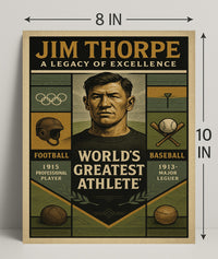 Jim Thorpe Legacy of Excellence Poster PosterGoat