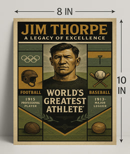 Jim Thorpe Legacy of Excellence Poster PosterGoat