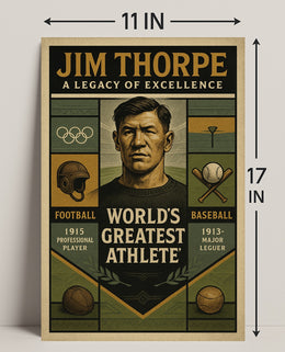 Jim Thorpe Legacy of Excellence Poster PosterGoat