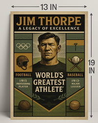 Jim Thorpe Legacy of Excellence Poster PosterGoat