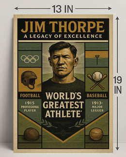 Jim Thorpe Legacy of Excellence Poster PosterGoat