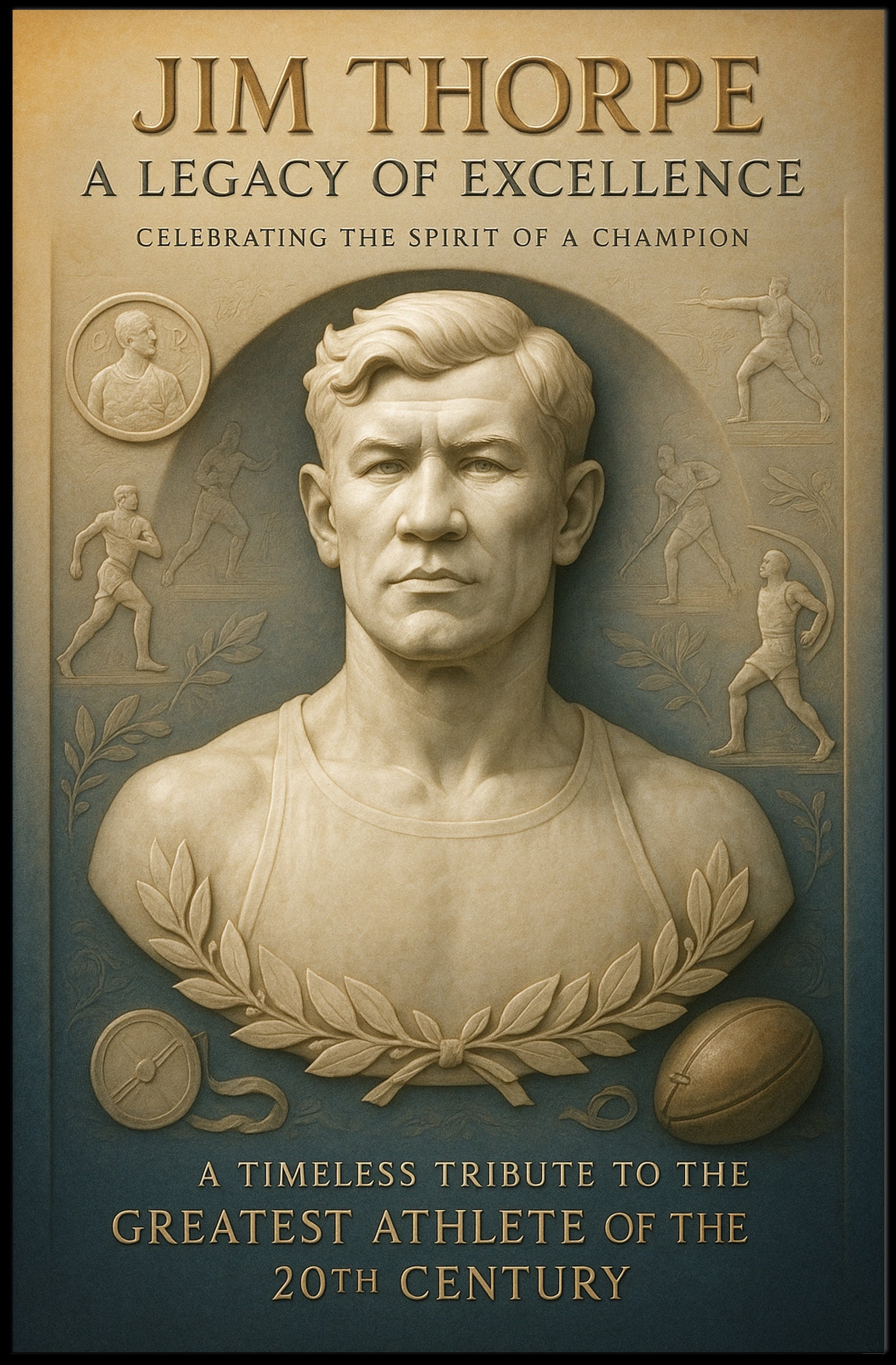 Jim Thorpe Legacy of Excellence Poster PosterGoat