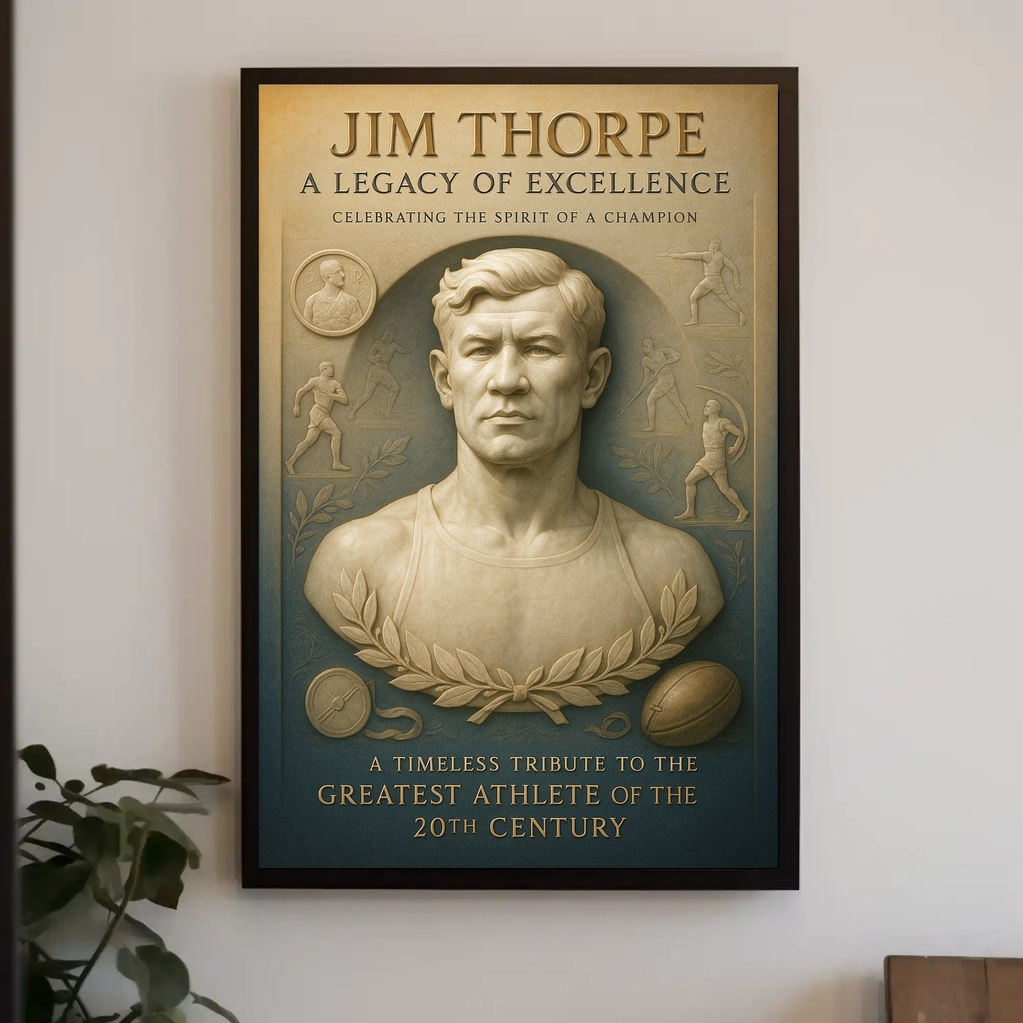 Jim Thorpe Legacy of Excellence Poster PosterGoat