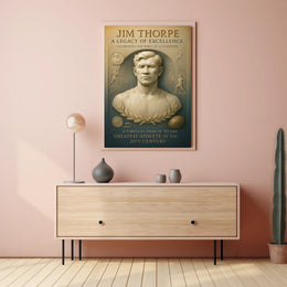 Jim Thorpe Legacy of Excellence Poster PosterGoat