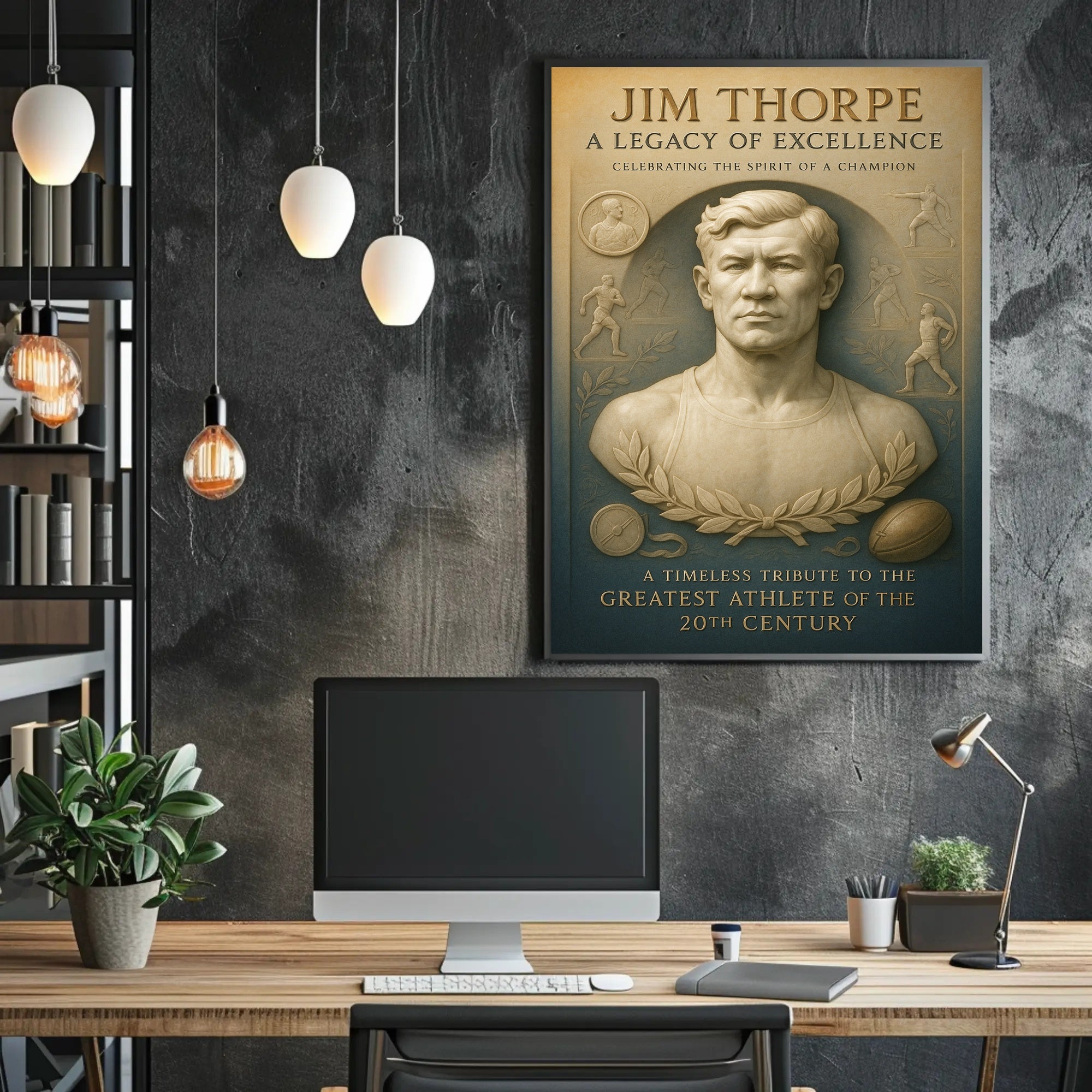 Jim Thorpe Legacy of Excellence Poster PosterGoat