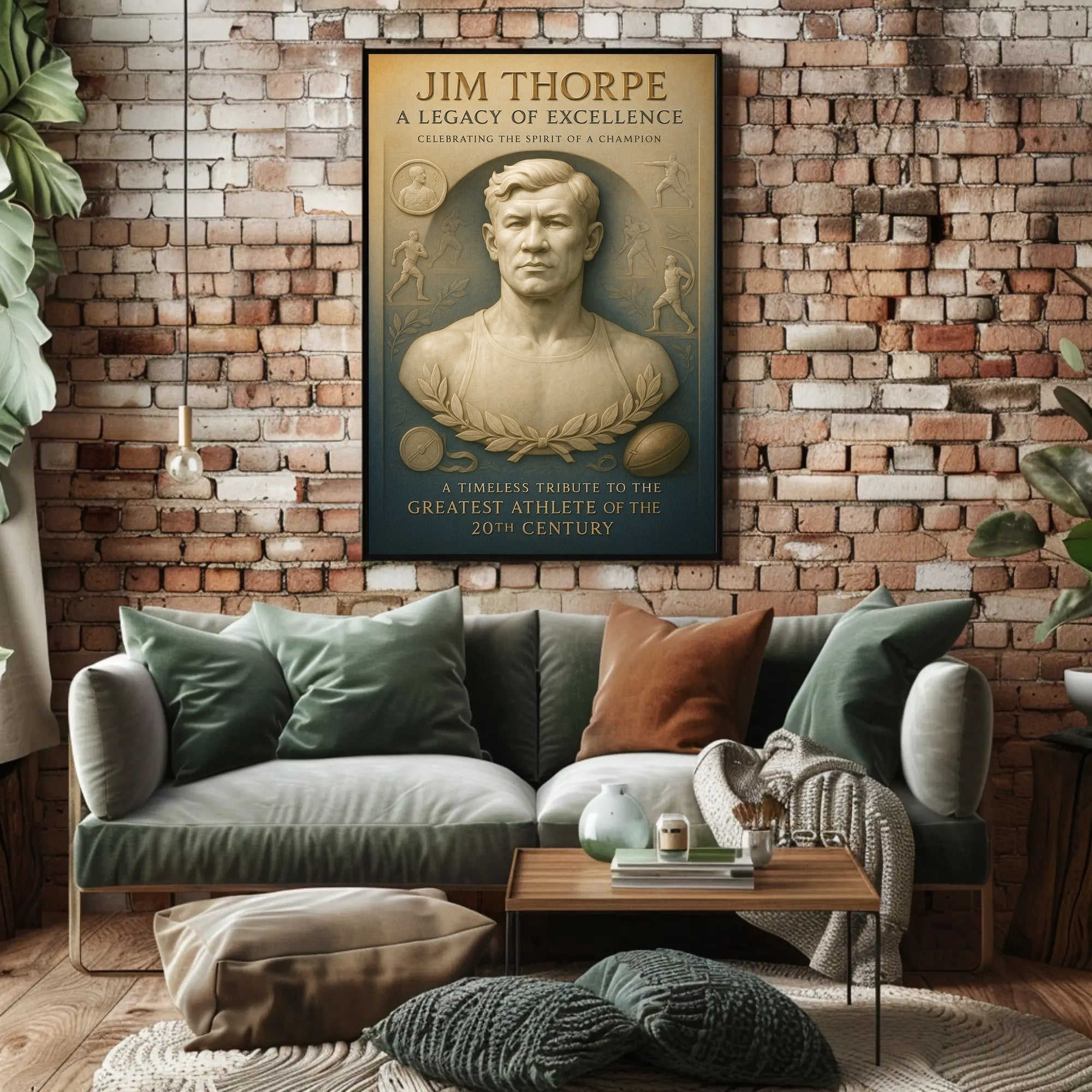 Jim Thorpe Legacy of Excellence Poster PosterGoat