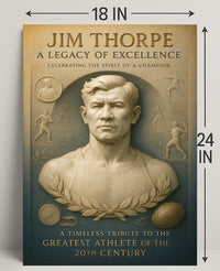 Jim Thorpe Legacy of Excellence Poster PosterGoat