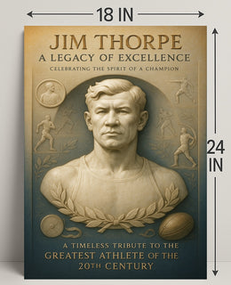 Jim Thorpe Legacy of Excellence Poster PosterGoat