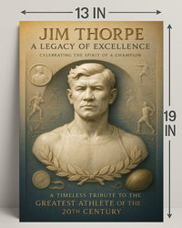 Jim Thorpe Legacy of Excellence Poster PosterGoat
