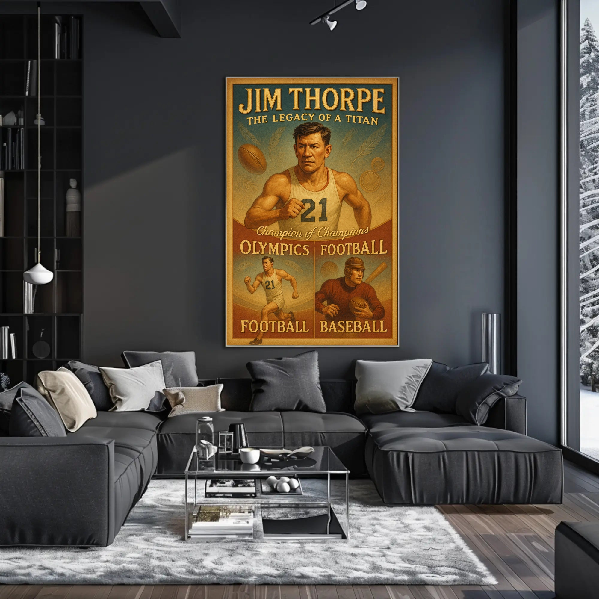 Jim Thorpe Legacy of a Titan Poster PosterGoat
