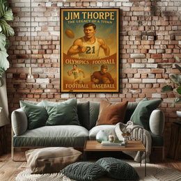Jim Thorpe Legacy of a Titan Poster PosterGoat