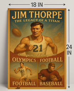 Jim Thorpe Legacy of a Titan Poster PosterGoat