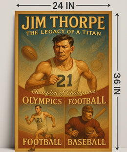 Jim Thorpe Legacy of a Titan Poster PosterGoat