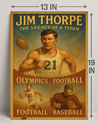 Jim Thorpe Legacy of a Titan Poster PosterGoat