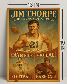 Jim Thorpe Legacy of a Titan Poster PosterGoat