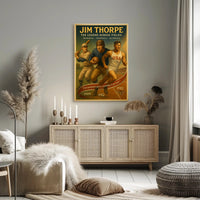 Jim Thorpe Legend Across Fields Poster Art PosterGoat