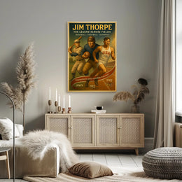 Jim Thorpe Legend Across Fields Poster Art PosterGoat