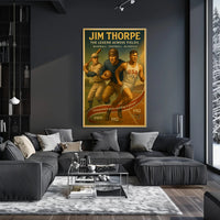 Jim Thorpe Legend Across Fields Poster Art PosterGoat