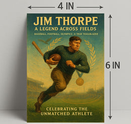 Jim Thorpe Legend Across Fields Poster PosterGoat
