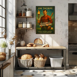 Jim Thorpe Legend of Athleticism Poster PosterGoat