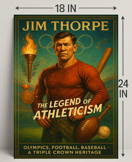 Jim Thorpe Legend of Athleticism Poster PosterGoat