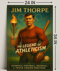 Jim Thorpe Legend of Athleticism Poster PosterGoat