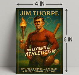 Jim Thorpe Legend of Athleticism Poster PosterGoat