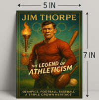 Jim Thorpe Legend of Athleticism Poster PosterGoat