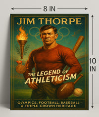 Jim Thorpe Legend of Athleticism Poster PosterGoat