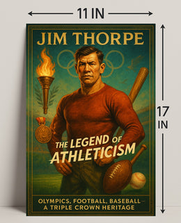 Jim Thorpe Legend of Athleticism Poster PosterGoat