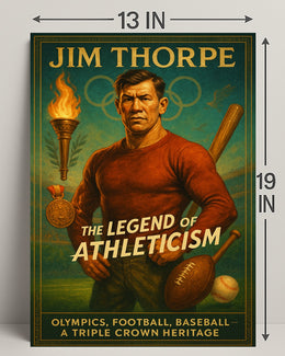 Jim Thorpe Legend of Athleticism Poster PosterGoat