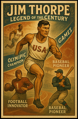 Jim Thorpe Legend of the Century Poster PosterGoat