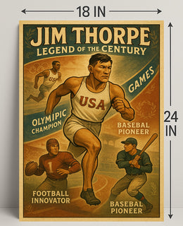 Jim Thorpe Legend of the Century Poster PosterGoat