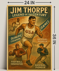 Jim Thorpe Legend of the Century Poster PosterGoat