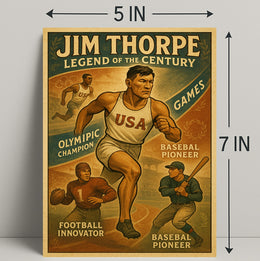 Jim Thorpe Legend of the Century Poster PosterGoat