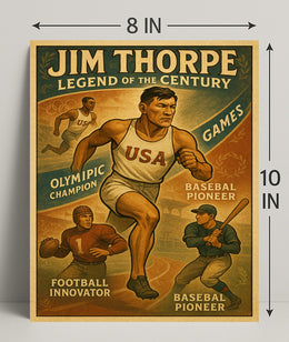 Jim Thorpe Legend of the Century Poster PosterGoat