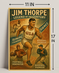 Jim Thorpe Legend of the Century Poster PosterGoat