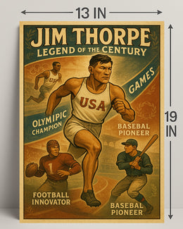 Jim Thorpe Legend of the Century Poster PosterGoat
