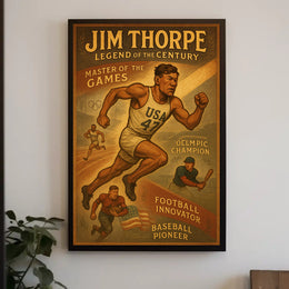 Jim Thorpe Legend of the Century Poster Print PosterGoat
