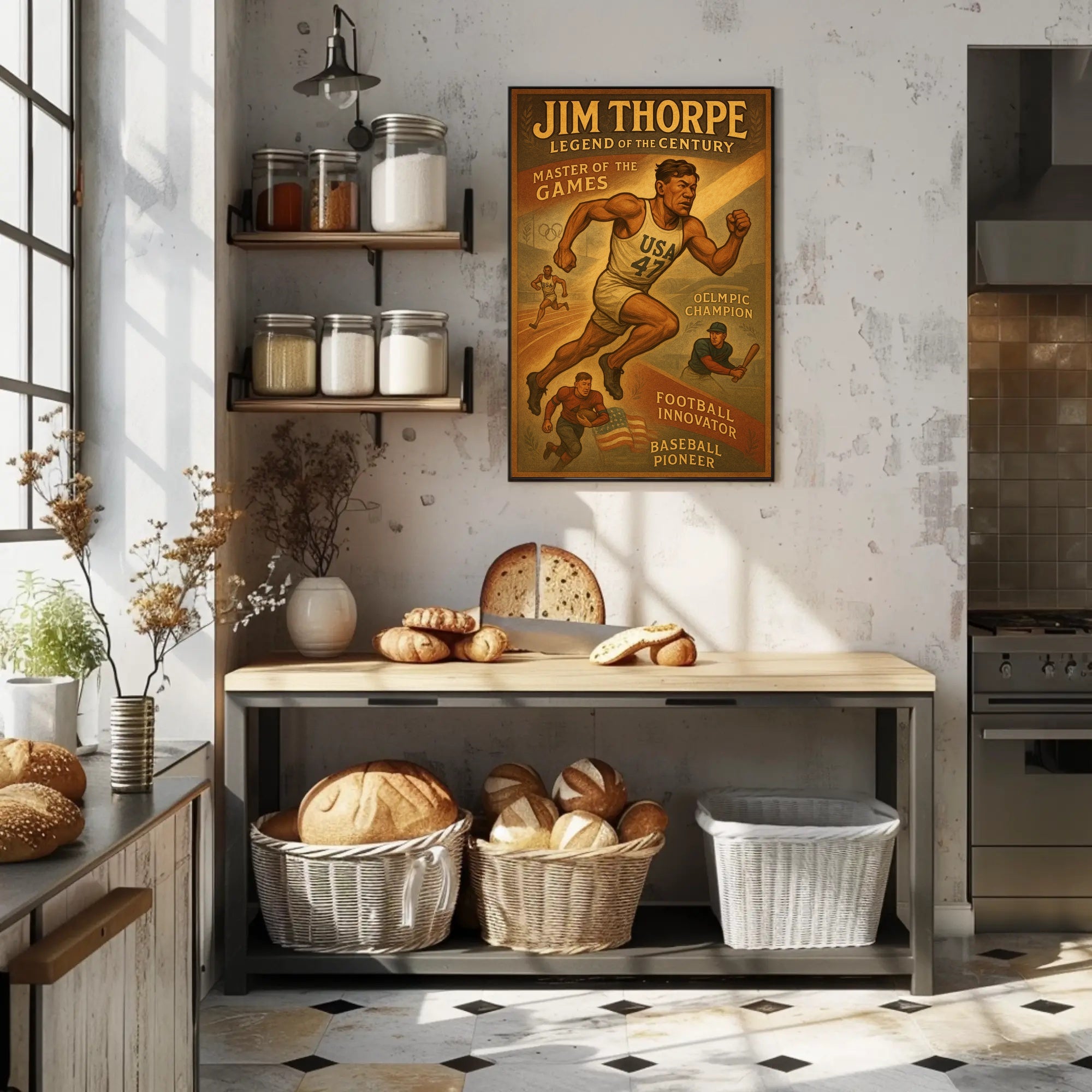 Jim Thorpe Legend of the Century Poster Print PosterGoat