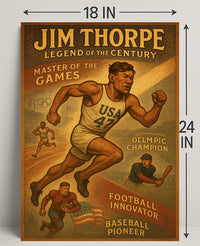 Jim Thorpe Legend of the Century Poster Print PosterGoat