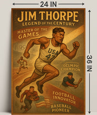 Jim Thorpe Legend of the Century Poster Print PosterGoat