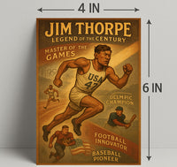 Jim Thorpe Legend of the Century Poster Print PosterGoat