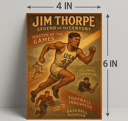 Jim Thorpe Legend of the Century Poster Print PosterGoat